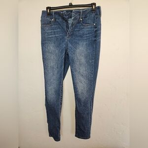 Seven7 Women's Skinny Tummyless Jeans in Classic Blue